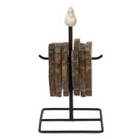 Clayre & Eef | Onderzetters voor Glazen Bruin 11x11x22 cm | 6H2105 Clayre & Eef | Onderzetters voor Glazen Bruin 11x11x22 cm | 6H2105