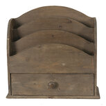 Clayre & Eef | Brievenhouder Bruin 33x13x31 cm | 6H2111 Clayre & Eef | Brievenhouder Bruin 33x13x31 cm | 6H2111