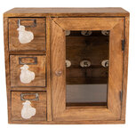 Clayre & Eef | Sleutelkastje Bruin, Wit 31x10x31 cm | 6H2171 Clayre & Eef | Sleutelkastje Bruin, Wit 31x10x31 cm | 6H2171
