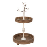 Clayre & Eef | Etagère Bruin ø 34x62 cm | 6H2231 Clayre & Eef | Etagère Bruin ø 34x62 cm | 6H2231