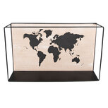 Clayre & Eef | Wandrek Zwart, Bruin 46x10x28 cm | 6H2238 Clayre & Eef | Wandrek Zwart, Bruin 46x10x28 cm | 6H2238