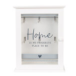 Clayre & Eef | Sleutelkastje Huisje Wit 20x6x27 cm | 6H2272 Clayre & Eef | Sleutelkastje Huisje Wit 20x6x27 cm | 6H2272