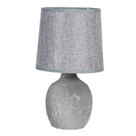Clayre & Eef | Tafellamp Grijs ø 15x26 cm E14/max 1x40W | 6LMC0014 Clayre & Eef | Tafellamp Grijs ø 15x26 cm E14/max 1x40W | 6LMC0014