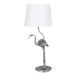 Clayre & Eef | Tafellamp Zilverkleurig ø 25x58 cm E27/max 1x60W | 6LMC0028 Clayre & Eef | Tafellamp Zilverkleurig ø 25x58 cm E27/max 1x60W | 6LMC0028