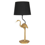 Clayre & Eef | Tafellamp Flamingo Goudkleurig ø 25x58 cm E27/max 1x60W | 6LMC0029 Clayre & Eef | Tafellamp Flamingo Goudkleurig ø 25x58 cm E27/max 1x60W | 6LMC0029