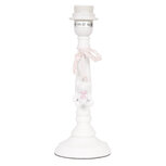 Clayre & Eef | Lampenvoet Tafellamp Wit ø 11x29 cm E27/max 1x60W | 6LMP323 Clayre & Eef | Lampenvoet Tafellamp Wit ø 11x29 cm E27/max 1x60W | 6LMP323