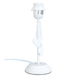 Clayre & Eef | Lampenvoet Tafellamp Wit ø 10x24 cm E27/max 1x40W | 6LMP414 Clayre & Eef | Lampenvoet Tafellamp Wit ø 10x24 cm E27/max 1x40W | 6LMP414