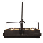 Clayre & Eef | Hanglamp Zwart 46x46x22/162 cm E27/max 2x40W | 6LMP561 Clayre & Eef | Hanglamp Zwart 46x46x22/162 cm E27/max 2x40W | 6LMP561