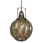 Clayre & Eef | Hanglamp Goudkleurig 45x45x70/175 cm E27/max 1x40W | 6LMP616 Clayre & Eef | Hanglamp Goudkleurig 45x45x70/175 cm E27/max 1x40W | 6LMP616