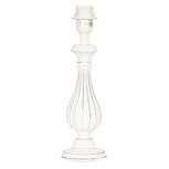 Clayre & Eef | Lampenvoet Tafellamp Wit ø 10x33 cm E27/max 1x60W | 6LMP637 Clayre & Eef | Lampenvoet Tafellamp Wit ø 10x33 cm E27/max 1x60W | 6LMP637