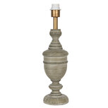 Clayre & Eef | Lampenvoet Tafellamp Grijs ø 13x50 cm E27/max 1x60W | 6LMP670 Clayre & Eef | Lampenvoet Tafellamp Grijs ø 13x50 cm E27/max 1x60W | 6LMP670