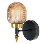 Clayre & Eef | Wandlamp Bruin, Zwart 13x15x23 cm | 6LMP752 Clayre & Eef | Wandlamp Bruin, Zwart 13x15x23 cm | 6LMP752