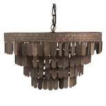 Clayre & Eef | Hanglamp Bruin ø 48x30/138 cm E27/max 1x40W | 6LMP766 Clayre & Eef | Hanglamp Bruin ø 48x30/138 cm E27/max 1x40W | 6LMP766