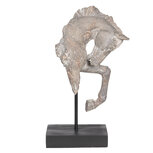 Clayre & Eef | Decoratie Beeld Paard Grijs 28x12x43 cm | 6PR2652 Clayre & Eef | Decoratie Beeld Paard Grijs 28x12x43 cm | 6PR2652