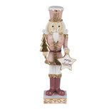Clayre & Eef | Decoratie Beeld Notenkraker Roze 9x7x22 cm | 6PR3479 Clayre & Eef | Decoratie Beeld Notenkraker Roze 9x7x22 cm | 6PR3479