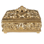 Clayre & Eef | Sieradendoos Goudkleurig 15x10x9 cm | 6PR3743 Clayre & Eef | Sieradendoos Goudkleurig 15x10x9 cm | 6PR3743