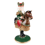 Clayre & Eef | Kandelaar Notenkraker Groen Bruin 22x15x33 cm | 6PR3778 Clayre & Eef | Kandelaar Notenkraker Groen Bruin 22x15x33 cm | 6PR3778