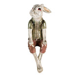 Clayre & Eef | Decoratie beeld Konijn Beige Groen 18x18x46 cm | 6PR3885 Clayre & Eef | Decoratie beeld Konijn Beige Groen 18x18x46 cm | 6PR3885