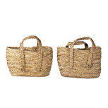 Clayre & Eef | Opbergmanden Set van 2 Bruin 36x11x34 cm / 33x8x31 cm | 6RO0534 Clayre & Eef | Opbergmanden Set van 2 Bruin 36x11x34 cm / 33x8x31 cm | 6RO0534