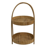 Clayre & Eef | Etagère 2 laags Bruin ø 30x54 cm | 6RO0559 Clayre & Eef | Etagère 2 laags Bruin ø 30x54 cm | 6RO0559