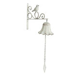 Clayre & Eef | Ouderwetse Deurbel Gietijzer Wit 24x10x49 cm | 6Y1527 Clayre & Eef | Ouderwetse Deurbel Gietijzer Wit 24x10x49 cm | 6Y1527