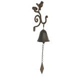 Clayre & Eef | Ouderwetse Deurbel Gietijzer Vogel Bruin 13x7x41 cm | 6Y1528 Clayre & Eef | Ouderwetse Deurbel Gietijzer Vogel Bruin 13x7x41 cm | 6Y1528