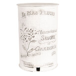 Clayre & Eef | Pedaalemmer Wit 29x35x45 cm / 12000 ml | 6Y2370W Clayre & Eef | Pedaalemmer Wit 29x35x45 cm / 12000 ml | 6Y2370W