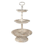 Clayre & Eef | Etagère 3 laags Beige ø 29x53 cm | 6Y2727 Clayre & Eef | Etagère 3 laags Beige ø 29x53 cm | 6Y2727
