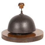 Clayre & Eef | Ouderwetse Receptiebel Bruin ø 20x17 cm | 6Y3297 Clayre & Eef | Ouderwetse Receptiebel Bruin ø 20x17 cm | 6Y3297