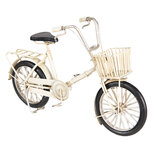 Clayre & Eef | Decoratie Miniatuur Fiets Wit 23x6x15 cm | 6Y3388 Clayre & Eef | Decoratie Miniatuur Fiets Wit 23x6x15 cm | 6Y3388