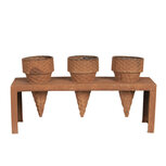 Clayre & Eef | Plantenstandaard Binnen Bruin 41x12x22 cm | 6Y3581 Clayre & Eef | Plantenstandaard Binnen Bruin 41x12x22 cm | 6Y3581
