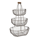 Clayre & Eef | Etagère 3 laags Zwart 30x22x48 cm | 6Y3791 Clayre & Eef | Etagère 3 laags Zwart 30x22x48 cm | 6Y3791
