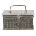 Clayre & Eef | Decoratief Opbergdoosje Zilverkleurig 21x14x11 cm | 6Y4045 Clayre & Eef | Decoratief Opbergdoosje Zilverkleurig 21x14x11 cm | 6Y4045
