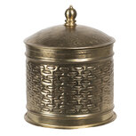 Clayre & Eef | Decoratief Opbergdoosje Koperkleurig ø 15x18 cm | 6Y4049 Clayre & Eef | Decoratief Opbergdoosje Koperkleurig ø 15x18 cm | 6Y4049