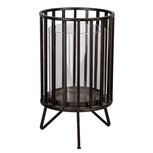 Clayre & Eef | Windlicht Zwart ø 15x26 cm | 6Y4289