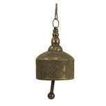 Clayre & Eef | Ouderwetse Deurbel Gietijzer Koperkleurig ø 15x22 cm | 6Y4545 Clayre & Eef | Ouderwetse Deurbel Gietijzer Koperkleurig ø 15x22 cm | 6Y4545