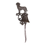 Clayre & Eef | Ouderwetse Deurbel Gietijzer Hond Bruin 14x14x25 cm | 6Y4571 Clayre & Eef | Ouderwetse Deurbel Gietijzer Hond Bruin 14x14x25 cm | 6Y4571