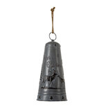 Clayre & Eef | Ouderwetse Deurbel Gietijzer Bel Grijs ø 19x40 cm | 6Y4588 Clayre & Eef | Ouderwetse Deurbel Gietijzer Bel Grijs ø 19x40 cm | 6Y4588