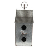 Clayre & Eef | Vogelhuis Grijs, Bruin 14x14x30 cm | 6Y4654 Clayre & Eef | Vogelhuis Grijs, Bruin 14x14x30 cm | 6Y4654