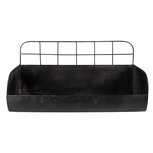 Clayre & Eef | Wandrek Zwart 38x14x20 cm | 6Y4745 Clayre & Eef | Wandrek Zwart 38x14x20 cm | 6Y4745