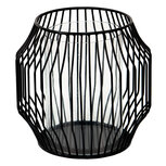 Clayre & Eef | Windlicht Zwart ø 21x20 cm | 6Y4821 Clayre & Eef | Windlicht Zwart ø 21x20 cm | 6Y4821