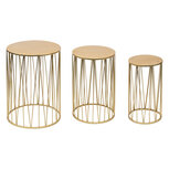 Clayre & Eef | Plantentafeltje Goudkleurig ø 38x57 / ø 31x52 / ø 24x47 cm | 6Y4861 Clayre & Eef | Plantentafeltje Goudkleurig ø 38x57 / ø 31x52 / ø 24x47 cm | 6Y4861
