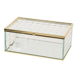 Clayre & Eef | Glazen Sieradendoos Transparant 17x10x7 cm | C6GL0018M Clayre & Eef | Glazen Sieradendoos Transparant 17x10x7 cm | C6GL0018M
