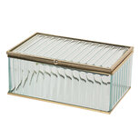 Clayre & Eef | Glazen Sieradendoos Transparant 17x10x7 cm | C6GL0019M Clayre & Eef | Glazen Sieradendoos Transparant 17x10x7 cm | C6GL0019M