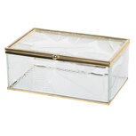Clayre & Eef | Glazen Sieradendoos Transparant 17x10x7 cm | C6GL0020M Clayre & Eef | Glazen Sieradendoos Transparant 17x10x7 cm | C6GL0020M