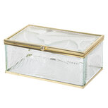 Clayre & Eef | Glazen Sieradendoos Transparant 14x8x6 cm | C6GL0020S Clayre & Eef | Glazen Sieradendoos Transparant 14x8x6 cm | C6GL0020S