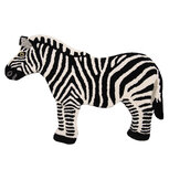 Clayre & Eef | Vloerkleed Zebra Zwart, Wit 60x90x2 cm | FOR0008 Clayre & Eef | Vloerkleed Zebra Zwart, Wit 60x90x2 cm | FOR0008