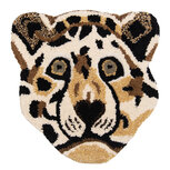 Clayre & Eef | Voetenkleed Tijger Bruin 35x35x2 cm | FOR0024 Clayre & Eef | Voetenkleed Tijger Bruin 35x35x2 cm | FOR0024