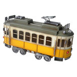 Clayre & Eef | Decoratie Tram Geel 31x10x17 cm | JJAU0020 Clayre & Eef | Decoratie Tram Geel 31x10x17 cm | JJAU0020