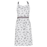 Clayre & Eef | Keukenschort Grijs, Wit 70x85 cm | LIF41A